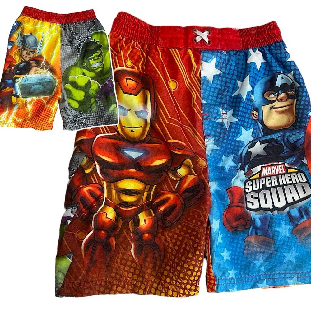 Marvel Toddler Boy Swim Trunks Swim Trunks Swim Shorts 4T